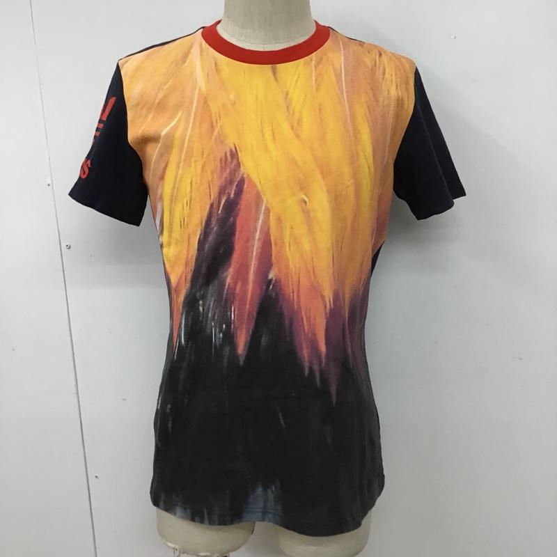 アディダス adidas Tシャツ 半袖 F95453 ルースター L ロゴ、文字 紺 / ネイビー / X 赤 / レッド / レディース USED 古着 中古 10100387