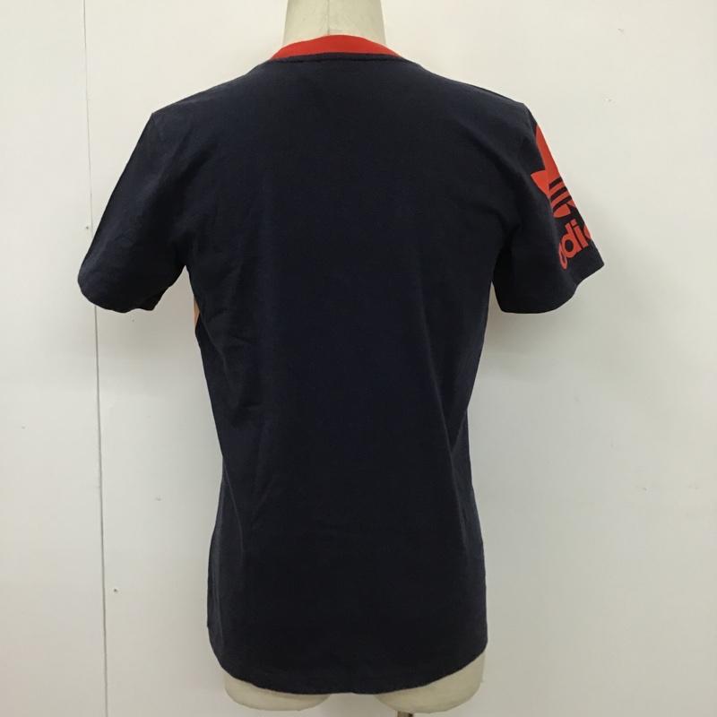 アディダス adidas Tシャツ 半袖 F95453 ルースター L ロゴ、文字 紺 / ネイビー / X 赤 / レッド / レディース USED 古着 中古 10100387