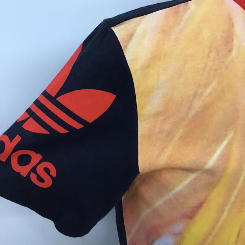 アディダス adidas Tシャツ 半袖 F95453 ルースター L ロゴ、文字 紺 / ネイビー / X 赤 / レッド / レディース USED 古着 中古 10100387