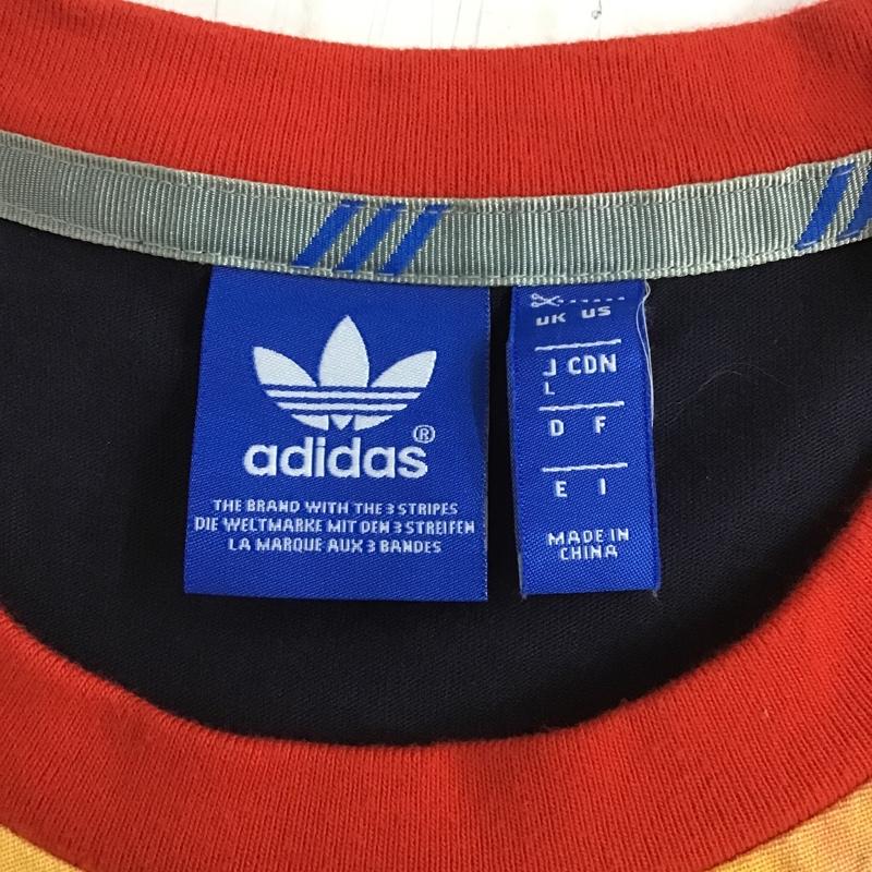 アディダス adidas Tシャツ 半袖 F95453 ルースター L ロゴ、文字 紺 / ネイビー / X 赤 / レッド / レディース USED 古着 中古 10100387