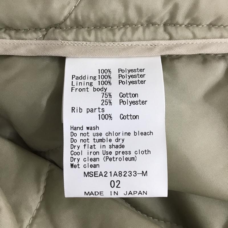 シーグリーン Seagreen ジャケット、上着 ジャンパー、ブルゾン MSEA21A8233-M BIGWAFFLEblouson ジップアップジャケット ラグラン カジュアルジャケット キルティングジャケット 2 無地 ベージュ / ベージュ / メンズ USED 古着 中古 10100395