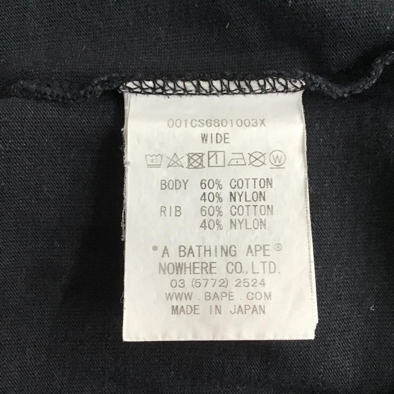 アベイシングエイプ A BATHING APE Tシャツ 半袖 XXL ロゴ、文字 紺 / ネイビー / メンズ USED 古着 中古 10100414
