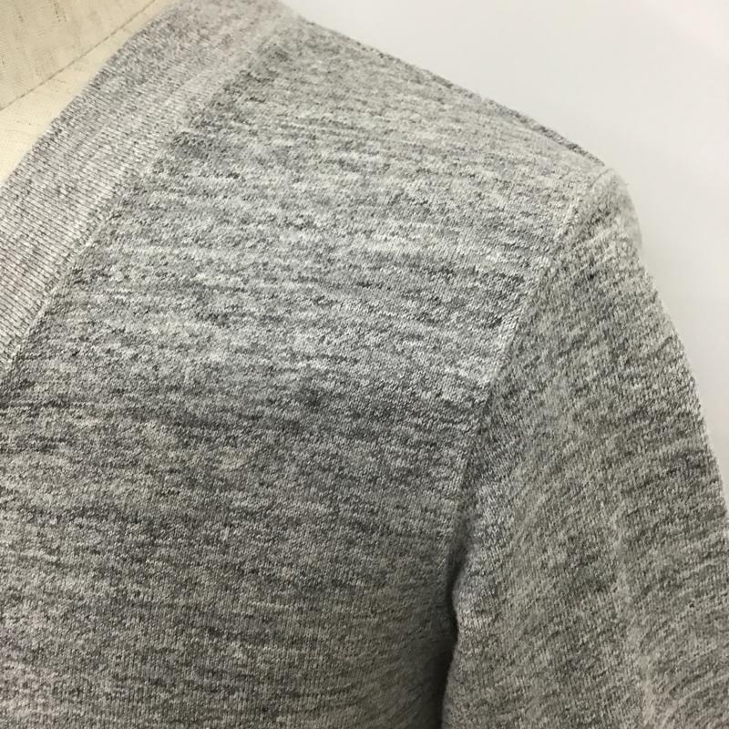 チャンピオン Champion カーディガン 長袖 L 無地 灰 / グレー / メンズ USED 古着 中古 10100454