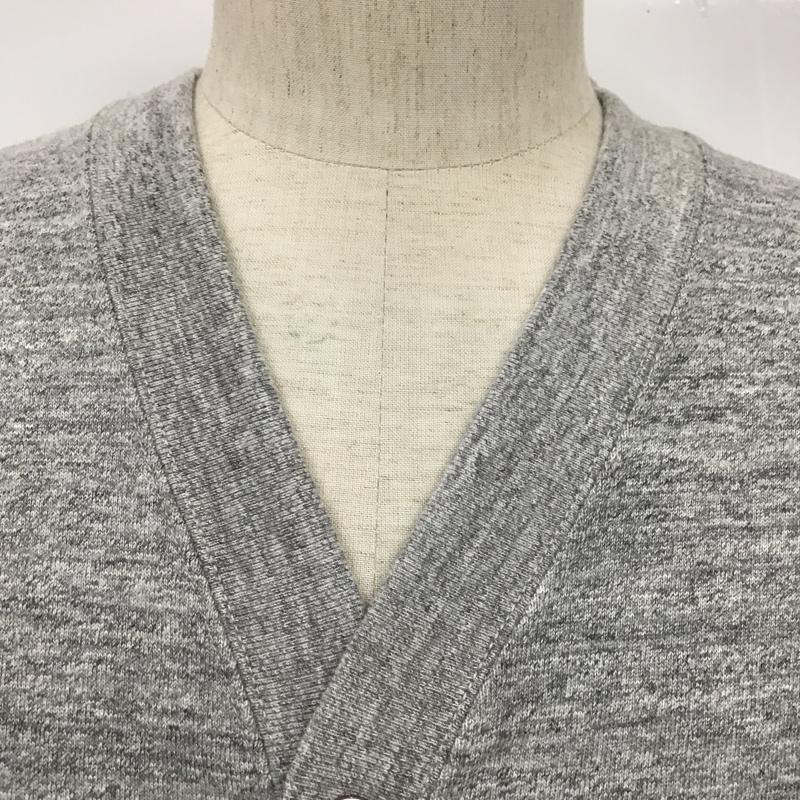 チャンピオン Champion カーディガン 長袖 L 無地 灰 / グレー / メンズ USED 古着 中古 10100454