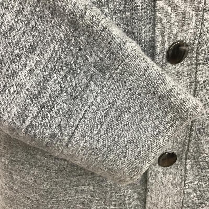 チャンピオン Champion カーディガン 長袖 L 無地 灰 / グレー / メンズ USED 古着 中古 10100454