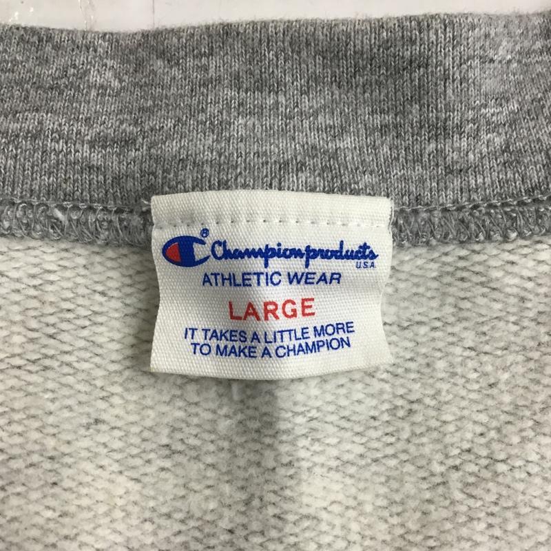 チャンピオン Champion カーディガン 長袖 L 無地 灰 / グレー / メンズ USED 古着 中古 10100454
