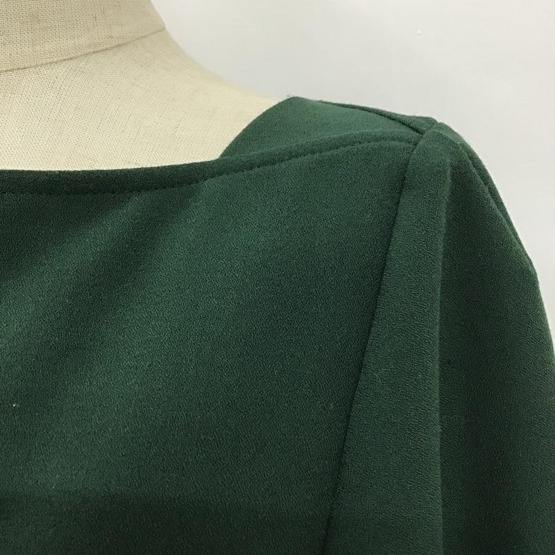 ミラオーウェン Mila Owen カットソー 長袖 1 無地 緑 / グリーン /  レディース USED 古着 中古 10100471