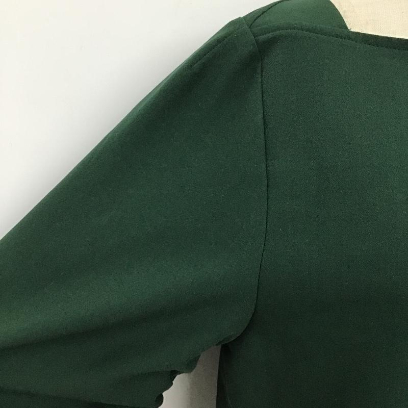 ミラオーウェン Mila Owen カットソー 長袖 1 無地 緑 / グリーン /  レディース USED 古着 中古 10100471