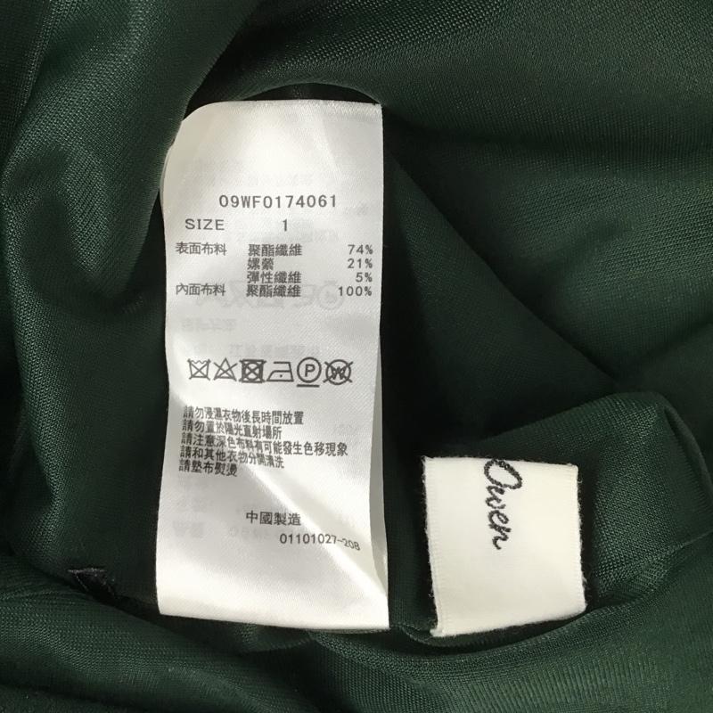 ミラオーウェン Mila Owen カットソー 長袖 1 無地 緑 / グリーン /  レディース USED 古着 中古 10100471