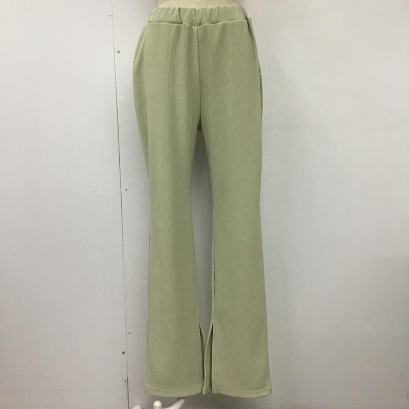 スライ SLY パンツ スラックス 030DSM81-1550 RIB FLARE FIT パンツ 2 無地 マルチカラー / マルチカラー /  レディース USED 古着 中古 10100486