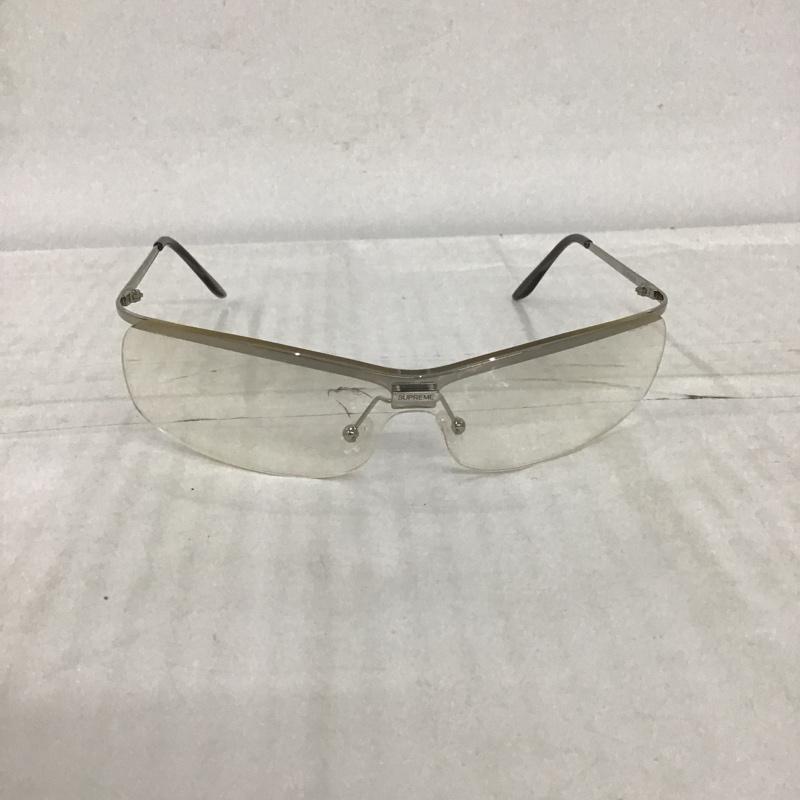 シュプリーム Supreme めがね・サングラス サングラス 22SS Velo Sunglasses ケース付き ロゴ、文字 銀 / シルバー / X ダークブラウン / ダークブラウン / メンズ USED 古着 中古 10100497