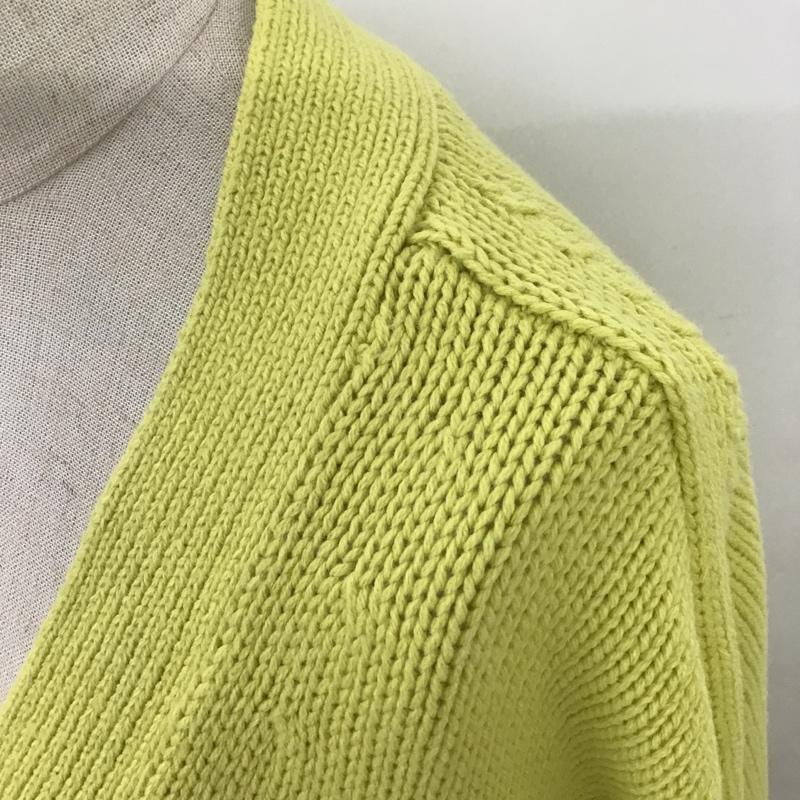 ローリーズファーム LOWRYS FARM カーディガン 長袖 FREE 無地 黄緑 / イエローグリーン / レディース USED 古着 中古 10100506