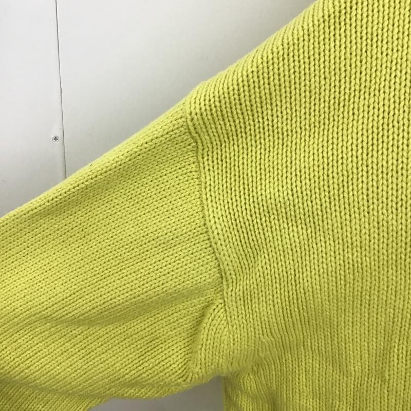 ローリーズファーム LOWRYS FARM カーディガン 長袖 FREE 無地 黄緑 / イエローグリーン / レディース USED 古着 中古 10100506
