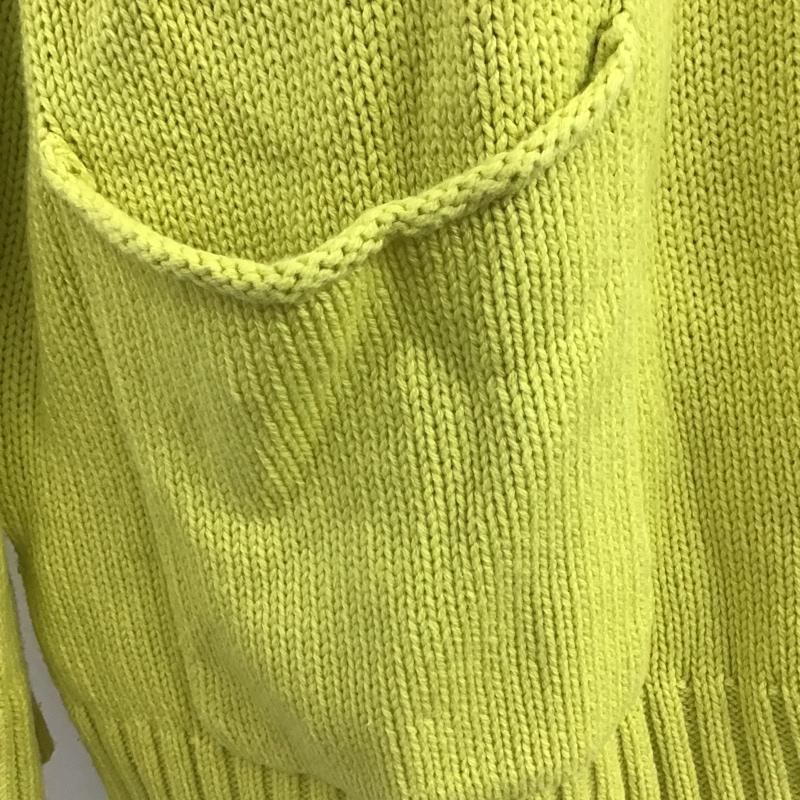 ローリーズファーム LOWRYS FARM カーディガン 長袖 FREE 無地 黄緑 / イエローグリーン / レディース USED 古着 中古 10100506