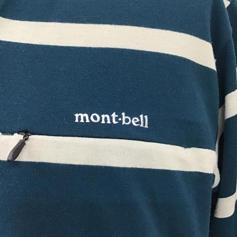 モンベル mont-bell ポロシャツ 半袖 ボーダー L ボーダー柄 マルチカラー / マルチカラー / メンズ USED 古着 中古 10100551