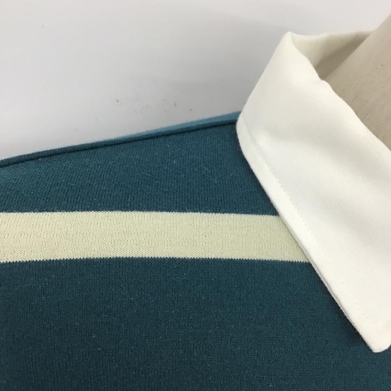 モンベル mont-bell ポロシャツ 半袖 ボーダー L ボーダー柄 マルチカラー / マルチカラー / メンズ USED 古着 中古 10100551