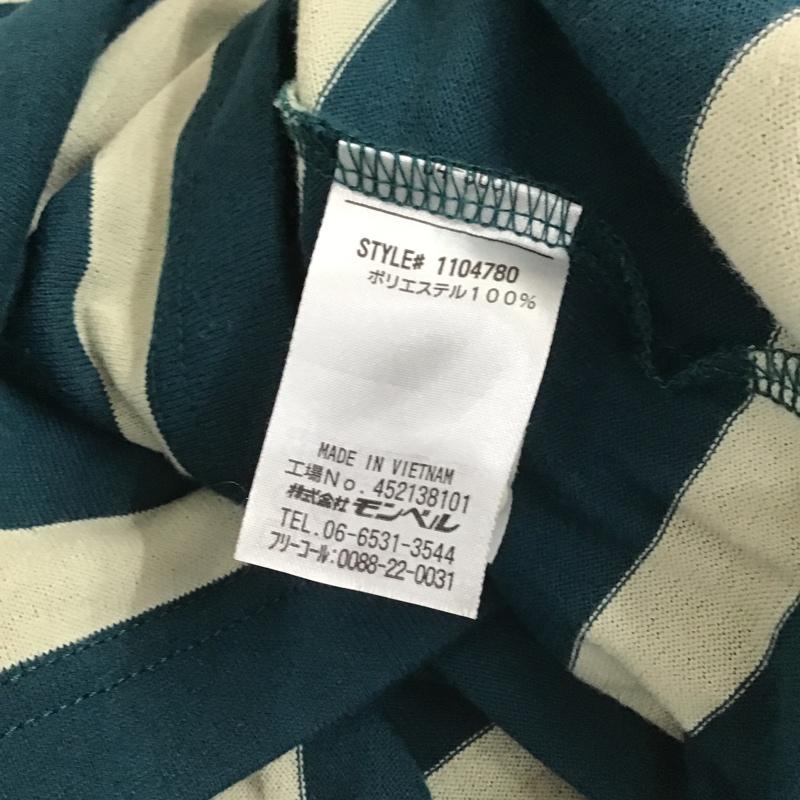 モンベル mont-bell ポロシャツ 半袖 ボーダー L ボーダー柄 マルチカラー / マルチカラー / メンズ USED 古着 中古 10100551