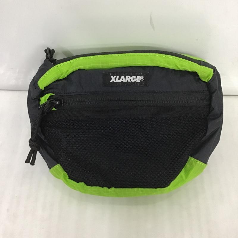 エクストララージ XLARGE ボディバッグ ボディバッグ 無地 黒 / ブラック / X 黄緑 / イエローグリーン / メンズ USED 古着 中古 10100558