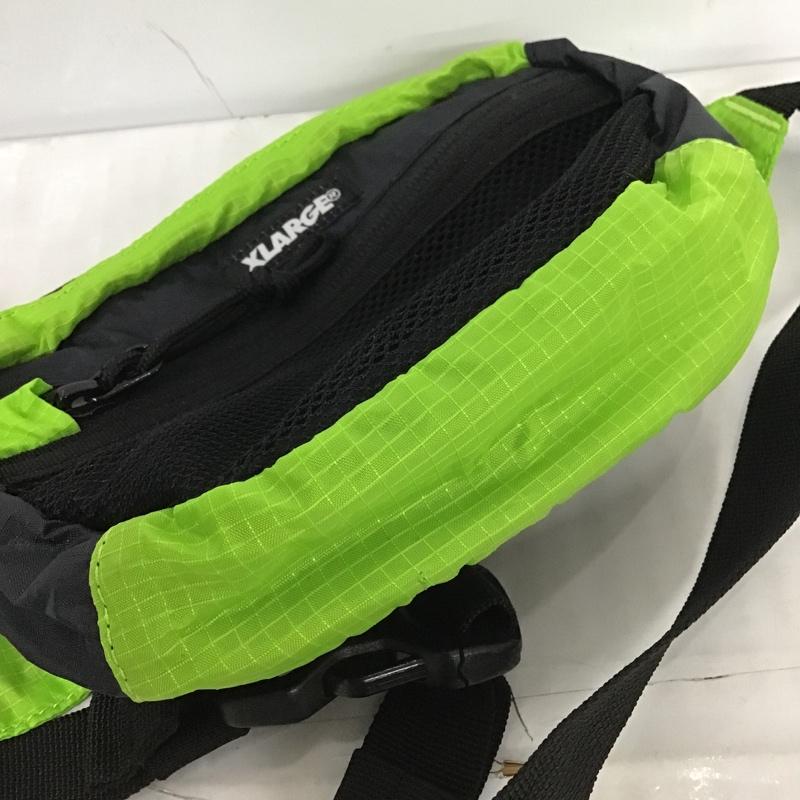 エクストララージ XLARGE ボディバッグ ボディバッグ 無地 黒 / ブラック / X 黄緑 / イエローグリーン / メンズ USED 古着 中古 10100558