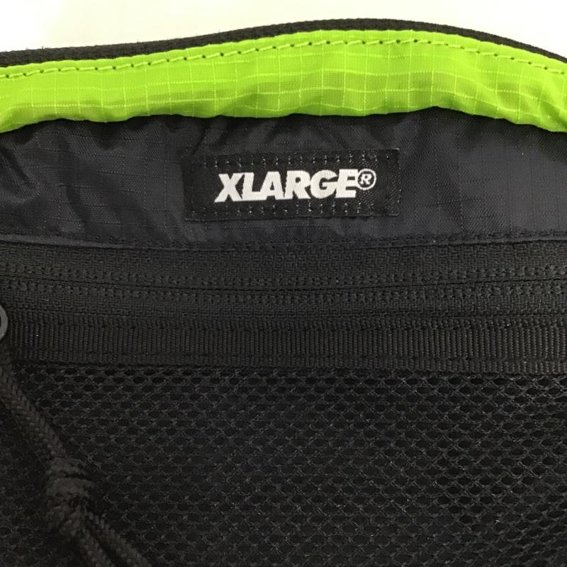 エクストララージ XLARGE ボディバッグ ボディバッグ 無地 黒 / ブラック / X 黄緑 / イエローグリーン / メンズ USED 古着 中古 10100558