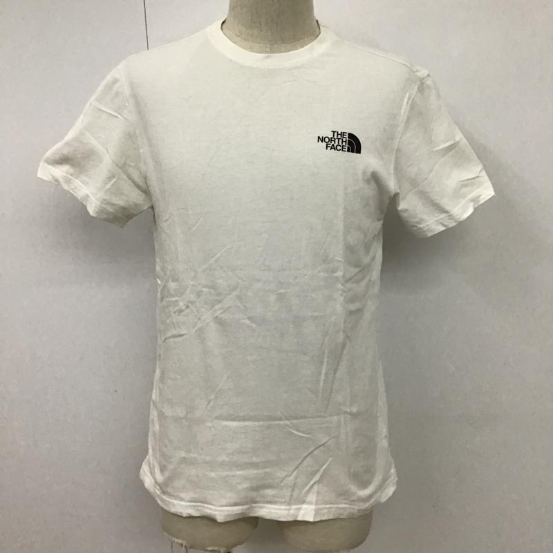 ザノースフェイス THE NORTH FACE Tシャツ 半袖 半袖カットソー プリントTシャツ クルーネックカットソー S ロゴ、文字 白 / ホワイト / メンズ USED 古着 中古 10100595