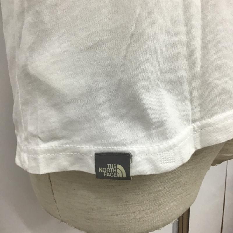 ザノースフェイス THE NORTH FACE Tシャツ 半袖 半袖カットソー プリントTシャツ クルーネックカットソー S ロゴ、文字 白 / ホワイト / メンズ USED 古着 中古 10100595