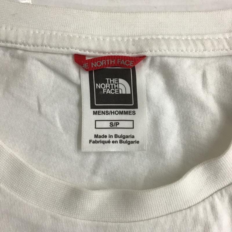 ザノースフェイス THE NORTH FACE Tシャツ 半袖 半袖カットソー プリントTシャツ クルーネックカットソー S ロゴ、文字 白 / ホワイト / メンズ USED 古着 中古 10100595
