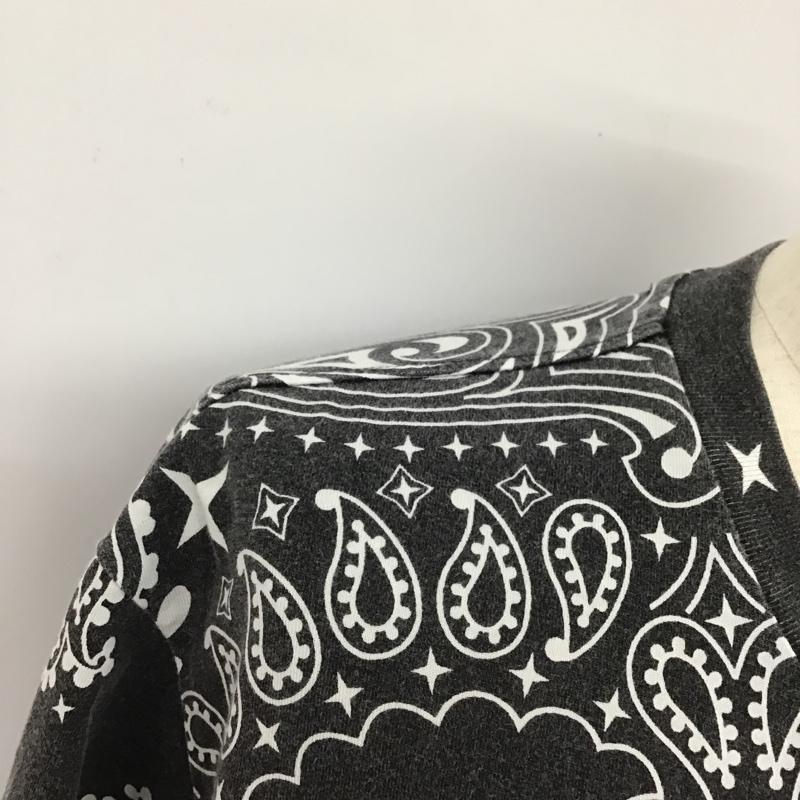 シュプリーム Supreme Tシャツ 半袖 21SS smallBoxbandanatee バンダナTシャツ プリントTシャツ 半袖カットソー L 総柄 黒 / ブラック / X 白 / ホワイト / メンズ USED 古着 中古 10100597