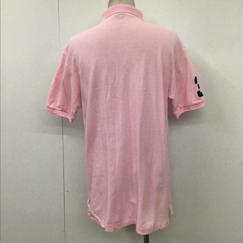 ポロバイラルフローレン Polo by RALPH LAUREN ポロシャツ 半袖 ビッグポニー XL 刺繍 桃 / ピンク / メンズ USED 古着 中古 10100616