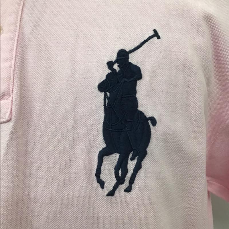 ポロバイラルフローレン Polo by RALPH LAUREN ポロシャツ 半袖 ビッグポニー XL 刺繍 桃 / ピンク / メンズ USED 古着 中古 10100616