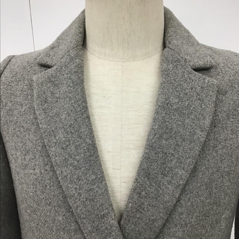 ザラ ZARA コート コート一般 チェスターコート XS 無地 灰 / グレー / レディース USED 古着 中古 10100619