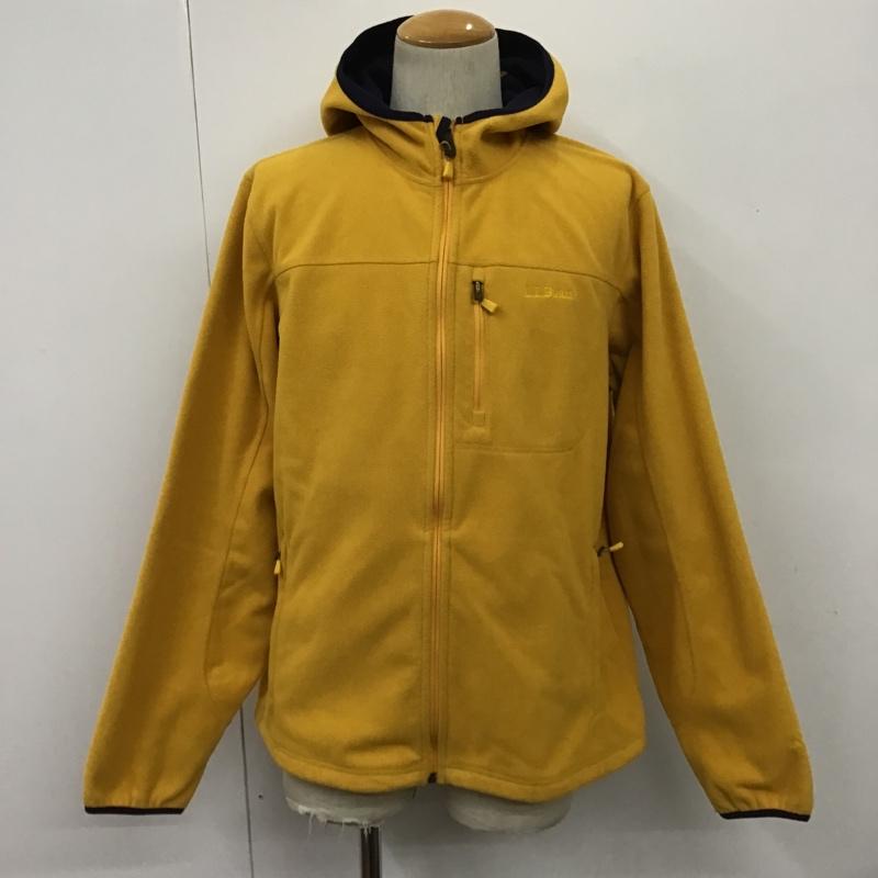 エルエルビーン L.L.Bean パーカー 長袖 251298 POLARTEC フリース フルジップ M ロゴ、文字 黄 / イエロー / X 紫 / パープル / メンズ USED 古着 中古 10100651