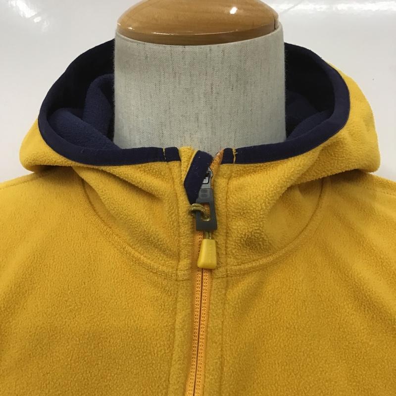 エルエルビーン L.L.Bean パーカー 長袖 251298 POLARTEC フリース フルジップ M ロゴ、文字 黄 / イエロー / X 紫 / パープル / メンズ USED 古着 中古 10100651
