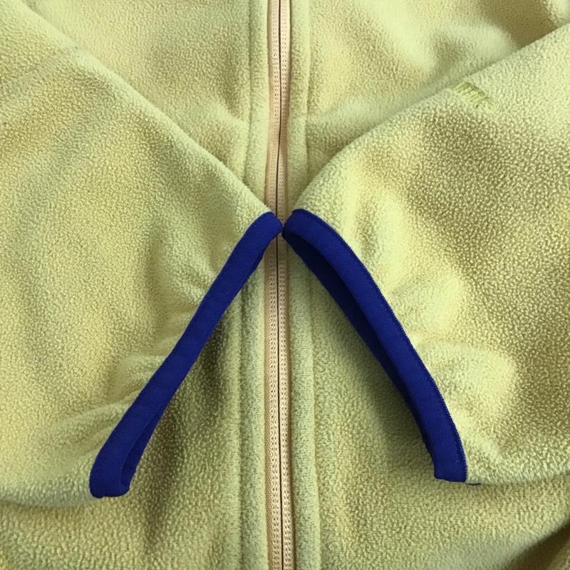 エルエルビーン L.L.Bean パーカー 長袖 251298 POLARTEC フリース フルジップ M ロゴ、文字 黄 / イエロー / X 紫 / パープル / メンズ USED 古着 中古 10100651