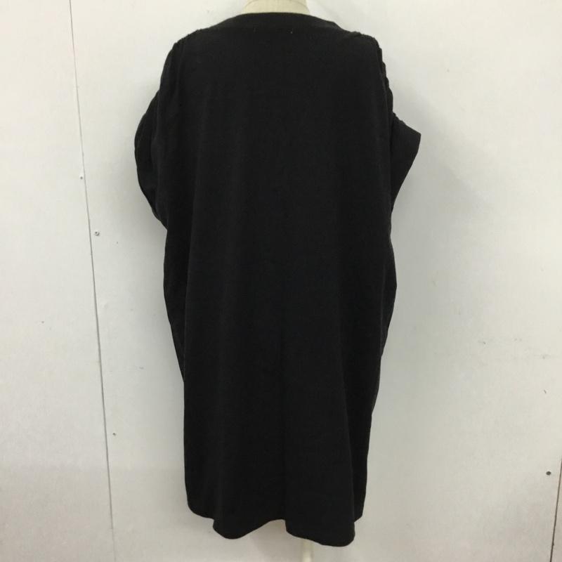 スライ SLY ワンピース ミニスカート 030ESY83-3250 GATHER PUFF MINI OP カットソーOP FREE 無地 黒 / ブラック /  レディース USED 古着 中古 10100662