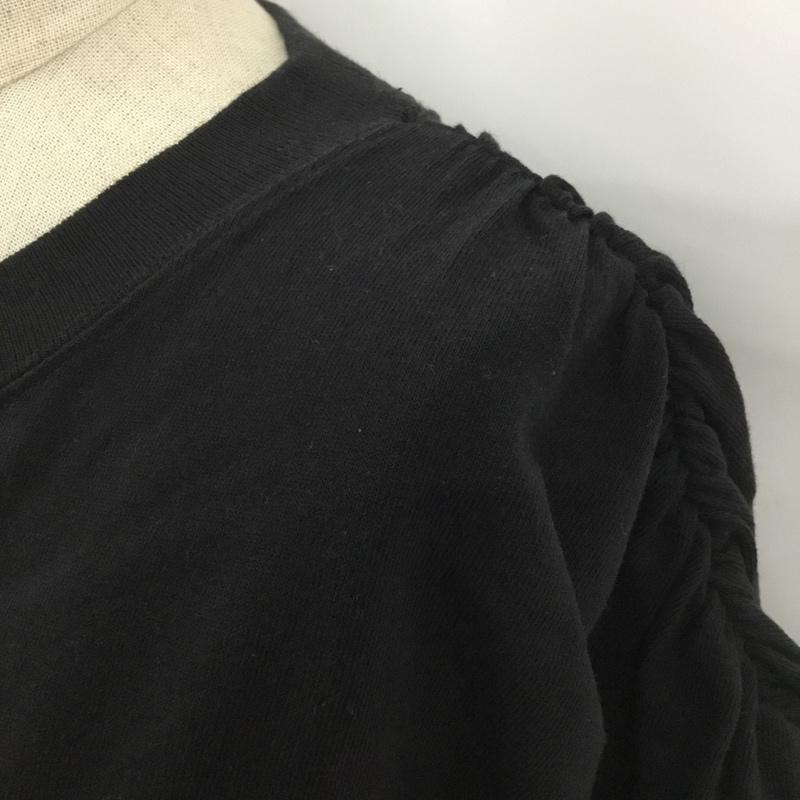 スライ SLY ワンピース ミニスカート 030ESY83-3250 GATHER PUFF MINI OP カットソーOP FREE 無地 黒 / ブラック /  レディース USED 古着 中古 10100662