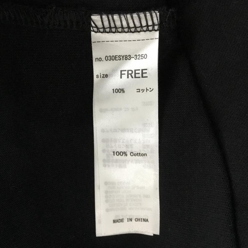 スライ SLY ワンピース ミニスカート 030ESY83-3250 GATHER PUFF MINI OP カットソーOP FREE 無地 黒 / ブラック /  レディース USED 古着 中古 10100662