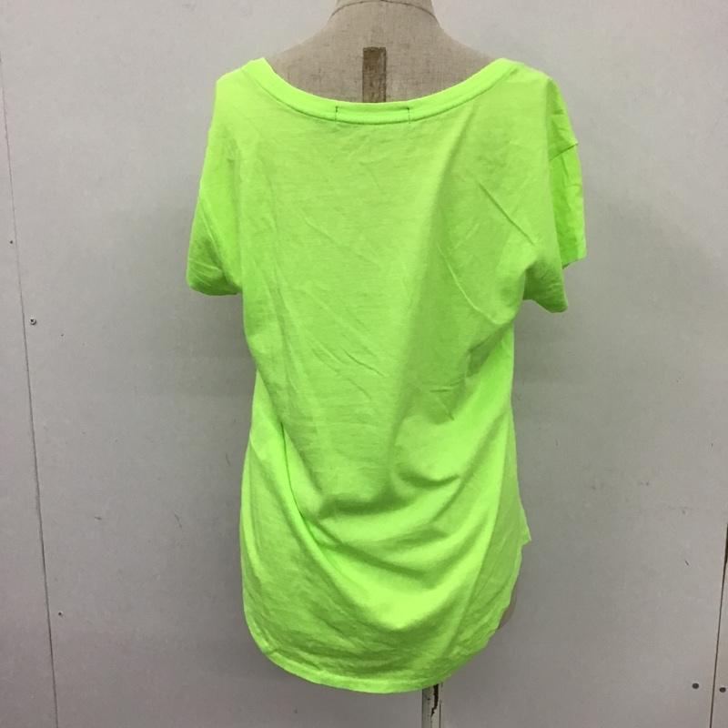 ラルフローレン RALPHLAUREN カットソー 半袖 XS プリント 黄緑 / イエローグリーン /  レディース USED 古着 中古 10100693