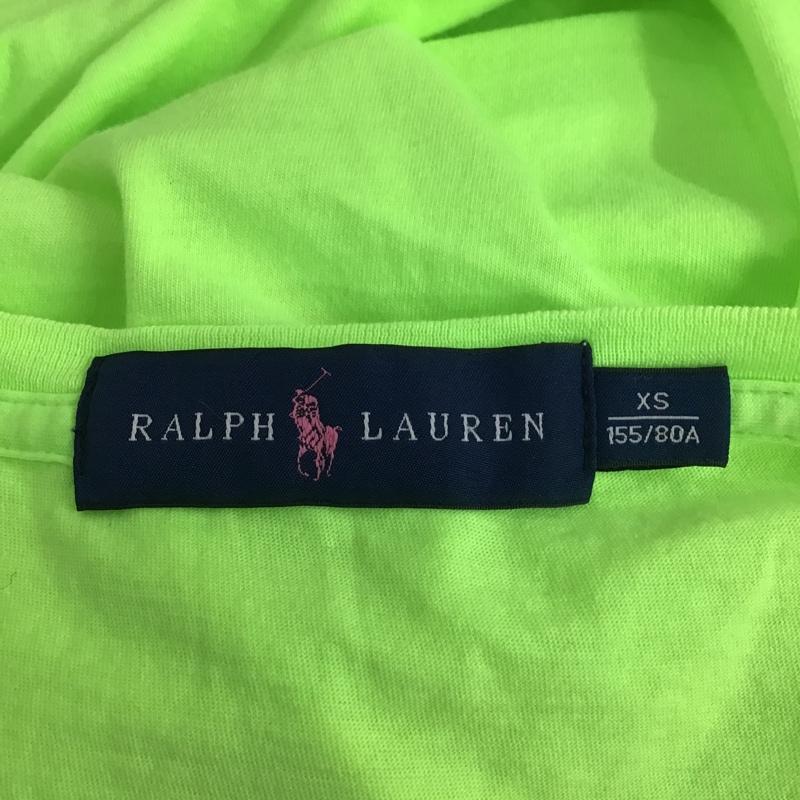 ラルフローレン RALPHLAUREN カットソー 半袖 XS プリント 黄緑 / イエローグリーン /  レディース USED 古着 中古 10100693