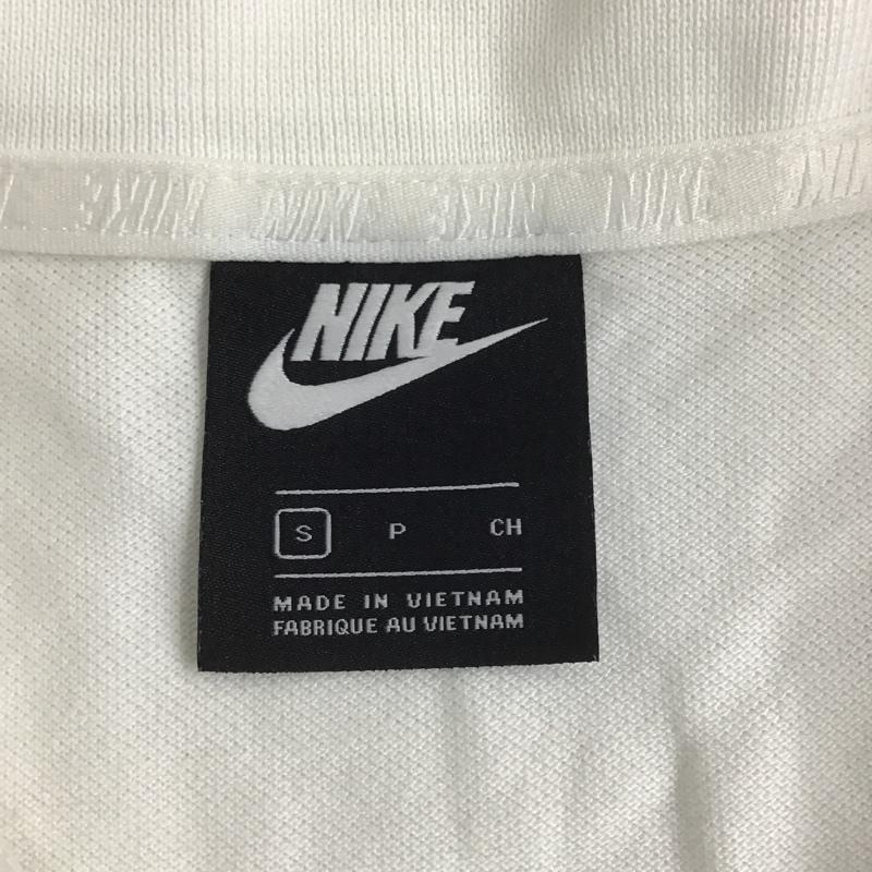 ナイキ NIKE ポロシャツ 半袖 CN8765-100 ロゴ S 刺繍 白 / ホワイト / メンズ USED 古着 中古 10100694