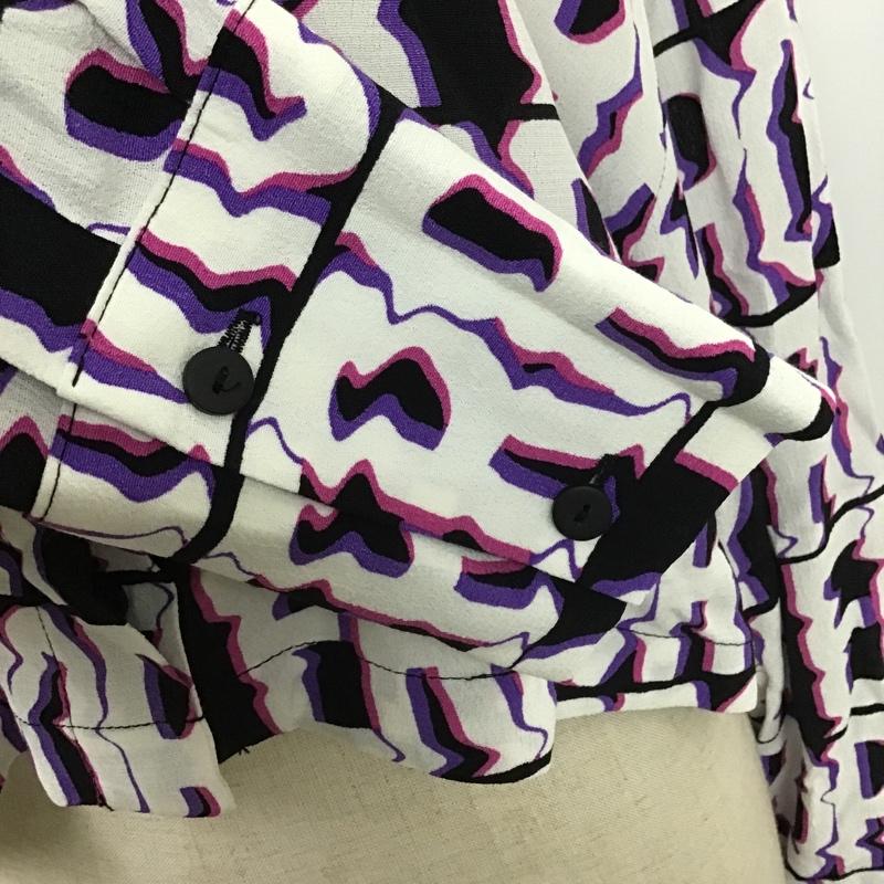 ベルシュカ Bershka シャツ、ブラウス 長袖 S 総柄 マルチカラー / マルチカラー / レディース USED 古着 中古 10100695