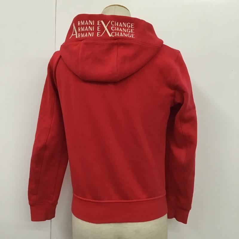 アルマーニエクスチェンジ A/X ARMANIEXCHANGE パーカー 長袖 8NZMCA ZJB8Z ジップパーカー 長袖パーカー スウェット フード付きスウェット XS 無地 赤 / レッド / メンズ USED 古着 中古 10100708
