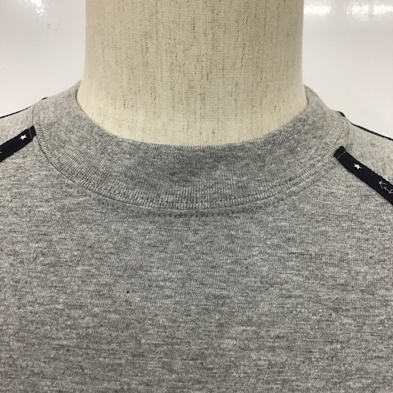 カールヘルム KARLHELMUT Tシャツ 半袖 半袖カットソー プリントTシャツ クルーネックカットソー ラグラン L ロゴ、文字 灰 / グレー / メンズ USED 古着 中古 10100731