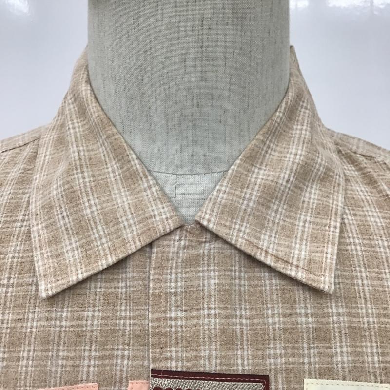 カールヘルム KARLHELMUT シャツ、ブラウス 半袖 半袖シャツ カラーシャツ 半袖カットソー チェックシャツ パッチワークシャツ L 総柄 X チェック マルチカラー / マルチカラー / メンズ USED 古着 中古 10100733