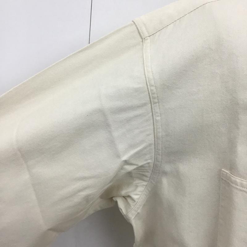 カールヘルム KARLHELMUT シャツ、ブラウス 長袖 長袖シャツ カラーシャツ ポケットシャツ 長袖カットソー M ロゴ、文字 白 / ホワイト / メンズ USED 古着 中古 10100734