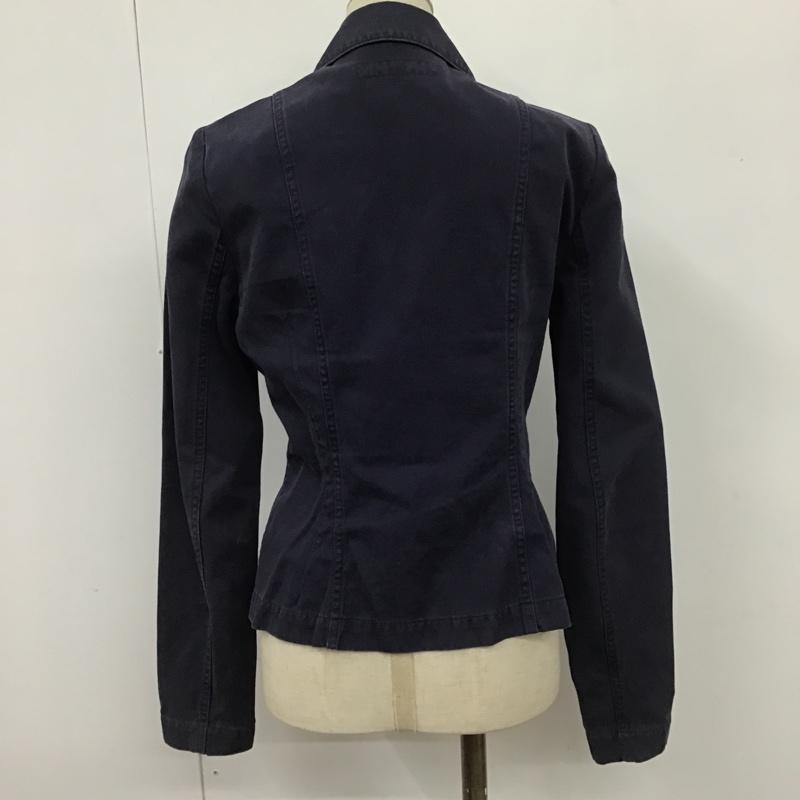ラルフローレン RALPHLAUREN ジャケット、上着 ジャケット、ブレザー ジャケット カジュアルジャケット カラージャケット 前ボタンジャケット タイトジャケット 無地 紺 / ネイビー / レディース USED 古着 中古 10100795
