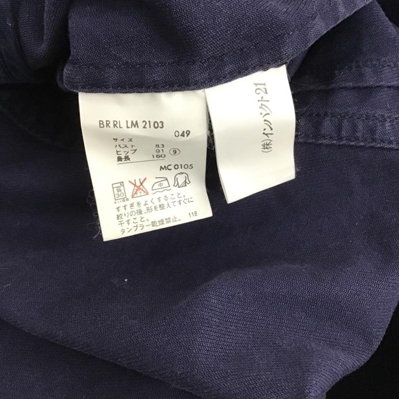 ラルフローレン RALPHLAUREN ジャケット、上着 ジャケット、ブレザー ジャケット カジュアルジャケット カラージャケット 前ボタンジャケット タイトジャケット 無地 紺 / ネイビー / レディース USED 古着 中古 10100795