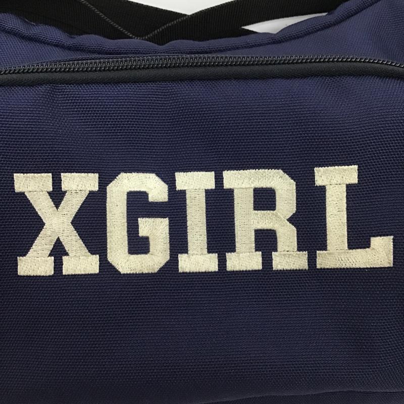 エックスガール X-girl ショルダーバッグ ショルダーバッグ 0544037 ロゴ、文字 紺 / ネイビー / レディース USED 古着 中古 10100797