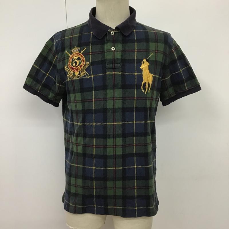 ポロバイラルフローレン Polo by RALPH LAUREN ポロシャツ 半袖 半袖ポロシャツ カラーシャツ チェックカットソーカジュアルシャツ チェックポロシャツ L チェック マルチカラー / マルチカラー / メンズ USED 古着 中古 10100805
