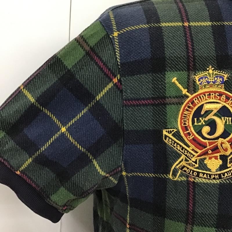 ポロバイラルフローレン Polo by RALPH LAUREN ポロシャツ 半袖 半袖ポロシャツ カラーシャツ チェックカットソーカジュアルシャツ チェックポロシャツ L チェック マルチカラー / マルチカラー / メンズ USED 古着 中古 10100805